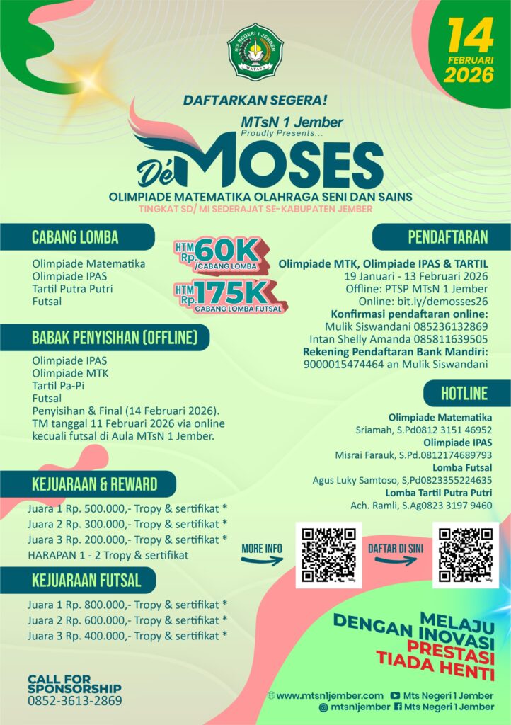 De MOSES 2026 Resmi Dibuka! Kompetisi Bergengsi SD/MI se-Kabupaten Jember whatsapp image 2026 01 23 at 09.18.20